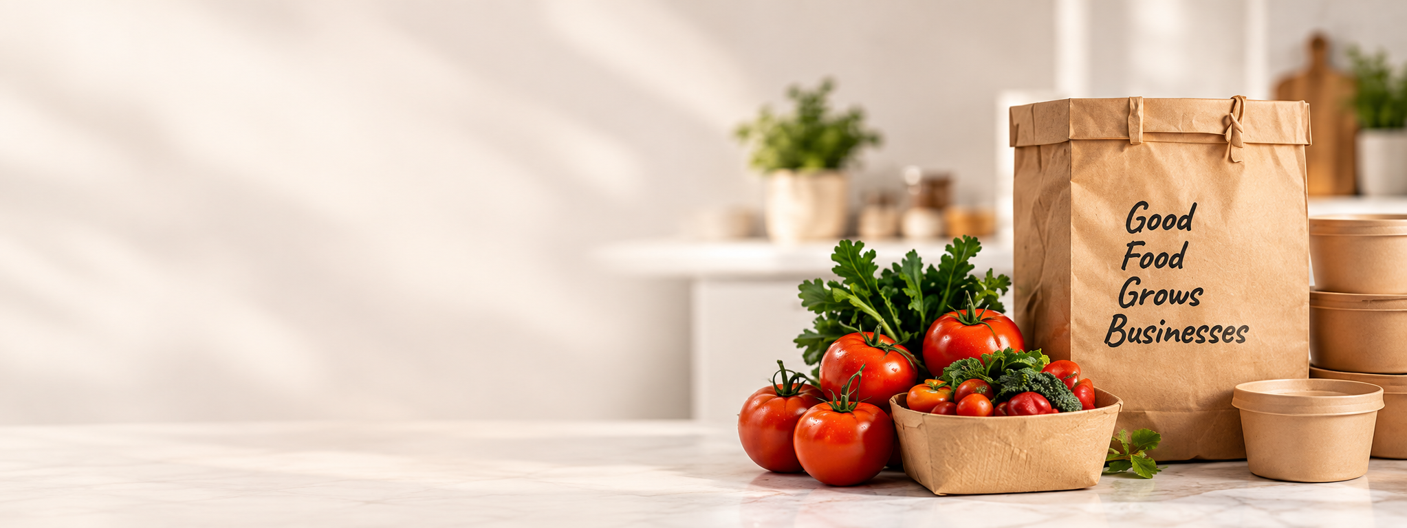 Packaging and produce for growing food businesses