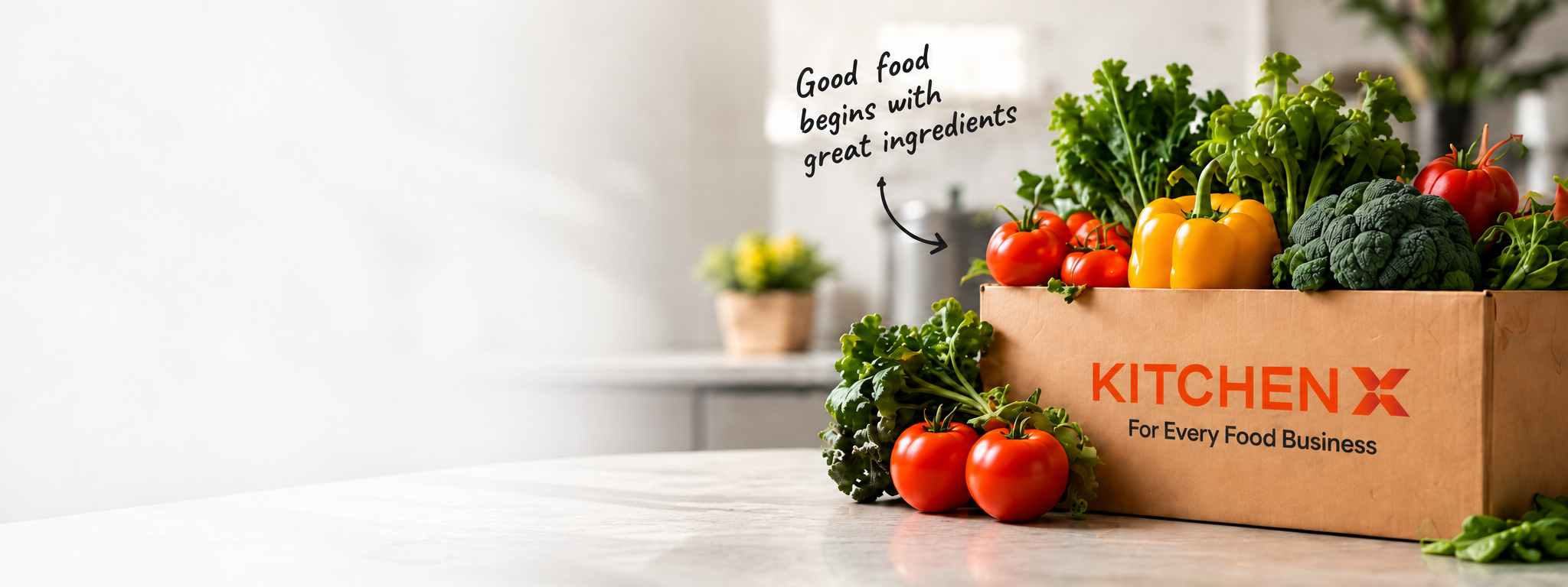 KitchenX fresh produce crate
